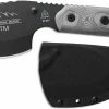 TOPS Knives American Trail Maker ATM-01 - Black Traction Coat 1095 Drop Point - Black Linen Micarta -Case Knives shop TK ATM01