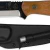TOPS Knives / Brothers Of Bushcraft BOB Fieldcraft Knife BROS-01 - Black 1095 Steel Blade - Tan Micarta -Case Knives shop TK BROS01
