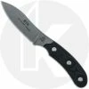 TOPS Knives Bird And Trout Knife BTK-02 - Stonewash 440C Drop Point - Black Micarta - USA Made -Case Knives shop TK BTK02 MAIN
