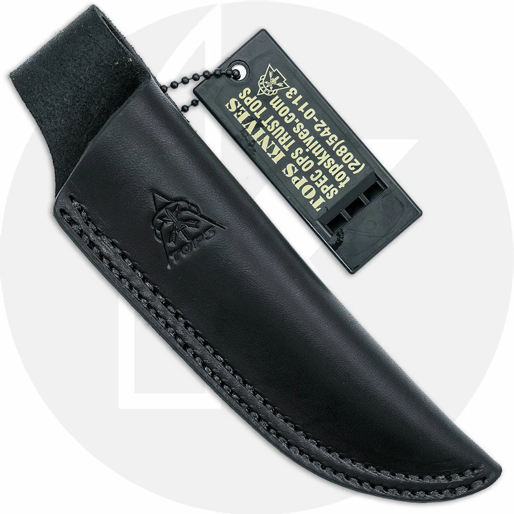 TOPS Knives Bird And Trout Knife BTK-02 - Stonewash 440C Drop Point - Black Micarta - USA Made 4 TOPS Knives Bird And Trout Knife BTK-02 - Stonewash 440C Drop Point - Black Micarta - USA Made - Image 2