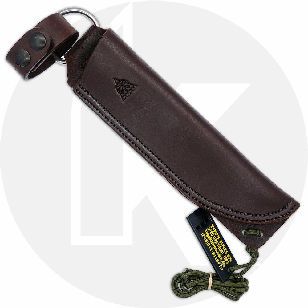 TOPS Knives Brush Wolf Knife BWLF-01 - Tungsten Cerakote 1095 Sawback - Green Micarta 4 TOPS Knives Brush Wolf Knife BWLF-01 - Tungsten Cerakote 1095 Sawback - Green Micarta - Image 2