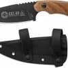 TOPS Knives C.U.T. 4.0 Knife - Joshua Swanagon Combat Utility Tool - Black 1095 Steel - Tan Micarta -Case Knives shop TK CUT40