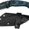 TOPS Knives Devil's Claw 2 Karambit DEVCL-02 - Black Traction Coated 1095 Steel - Blue / Black G10 With Ring Pommel - USA Made -Case Knives shop TK DEVCL02