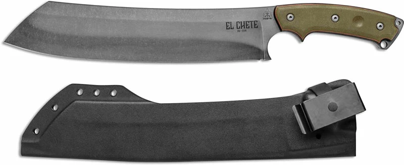 TOPS Knives El Chete ELCH01 - Leo Espinoza - Acid Rain 1095 Sheepfoot Fixed Blade - Canvas Micarta 3 TOPS Knives El Chete ELCH01 - Leo Espinoza - Acid Rain 1095 Sheepfoot Fixed Blade - Canvas Micarta