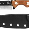 TOPS Knives Mini Scandi Knife MSK-2.5 - Bushcraft Neck Knife - Black 1095 - Tan Canvas Micarta - USA Made -Case Knives shop TK MSK25