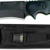 TOPS Knives Mountain Lion Knife MTLN-01 - Black Traction Coat 1095 Recurve - Green And Black G10 -Case Knives shop TK MTLN01