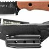 TOPS Knives PSK Pit Stop 3 Knife PSK-01 - Black Traction Coated 1095 - Tan Canvas Micarta - USA Made -Case Knives shop TK PSK01