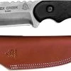 TOPS Knives Tex Creek Knife TEX-4 - Leo Espinoza - Black River Wash 1095 Steel Hunters Point - Black Micarta 1 TOPS Knives Tex Creek Knife TEX-4 - Leo Espinoza - Black River Wash 1095 Steel Hunters Point - Black Micarta -Case Knives shop TK TEX4