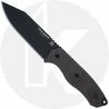 TOPS Knives Trail Seeker TLSR-01 - Black 1095 Clip Point - Green Canvas Micarta - USA Made -Case Knives shop TOPS TRAILSEEKER OPEN FRONT