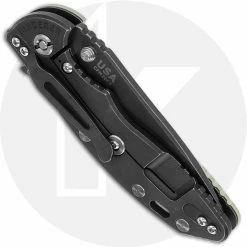 Hinderer Knives XM-18 3.5 Inch Knife - Slicer - Battle Black DLC - 20CV - Tri Way Pivot - Translucent G-10 / Battle Black DLC Ti -Case Knives shop XM 18 BATTLEBLACK TRANSLUCENT CLOSED BACK