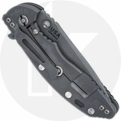 Hinderer Knives XM-18 3.5 Inch Knife - Recurve - Working Finish - 20CV - Tri Way Pivot - Black G-10 -Case Knives shop XM 18 RECURVEBLACK CLOSED BACK