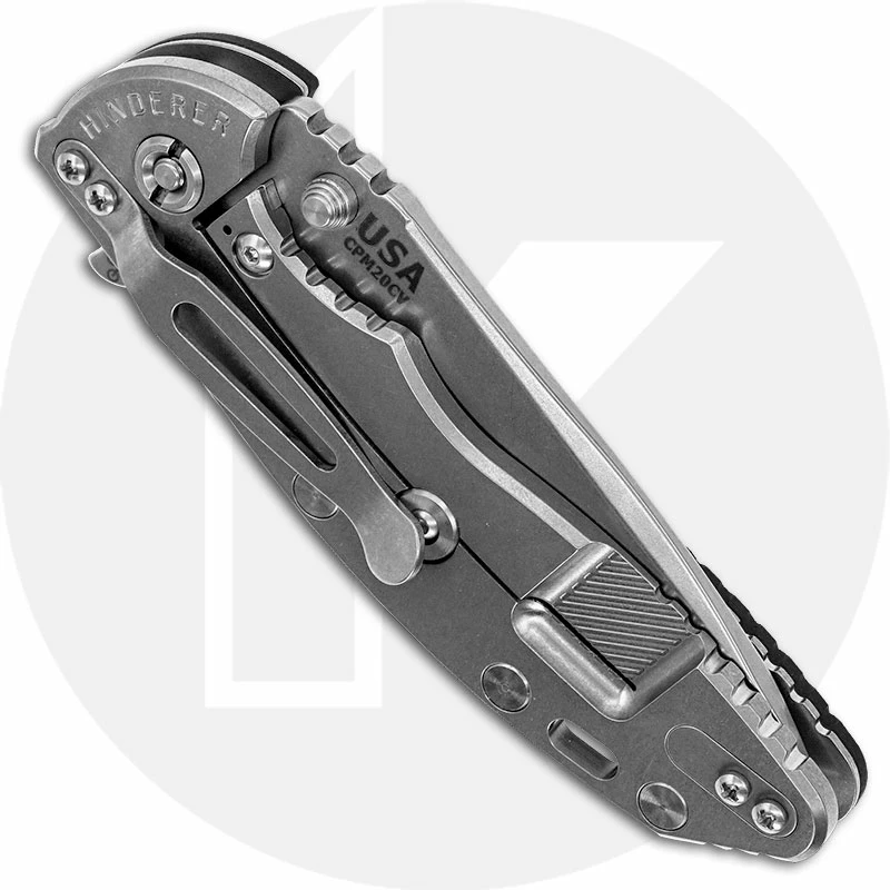 Hinderer Knives XM-18 3.5 Inch Knife - Spear Point - Stonewash - 20CV - Tri Way Pivot - Black G-10 / Stonewash 5 Hinderer Knives XM-18 3.5 Inch Knife - Spear Point - Stonewash - 20CV - Tri Way Pivot - Black G-10 / Stonewash - Image 3