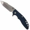 Rick Hinderer Knives SKINNY XM-18 3.5 Inch Knife - Harpoon Spanto - Stonewash - 20CV - Tri Way Pivot - Blue / Black G-10 -Case Knives shop XM 1825 HARPOON OPEN FRONT