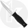 Cold Steel Knives Cold Steel Mini Leatherneck Spear Point 39LSAC - Value Price EDC - Satin Double Edge Fixed Blade - Black Kray-Ex - Secure-Ex Sheath -Case Knives shop cs 39lsac open front